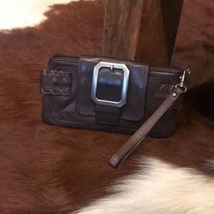 Chocolate Brown Wristlet